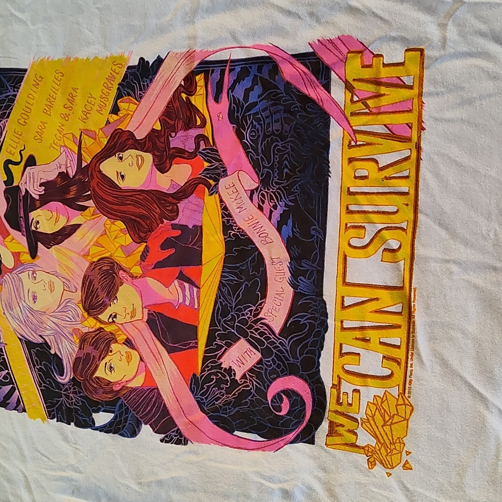 Band Tee Size Large Ellie Goulding Sara Bareilles Tegan & Sara Kacy Musgraves - Picture 3 of 7